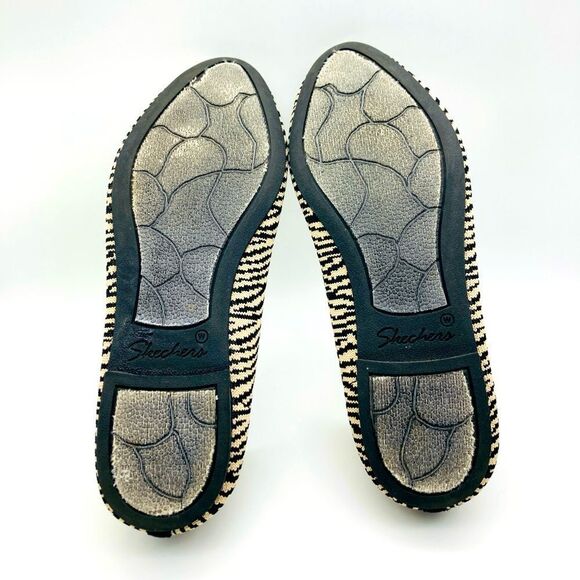 Skechers Cleo Animal Print Stretch Fit Flats 8,5 - Picture 8 of 9